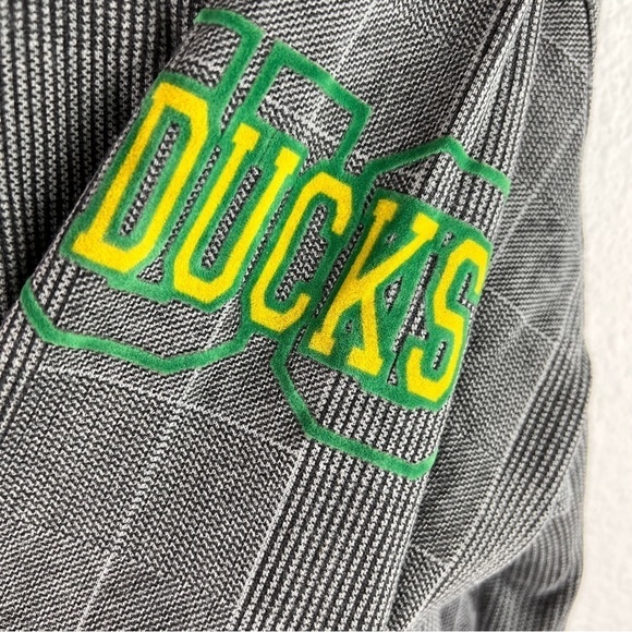 SMARTTHREADS Oversized Oregon Ducks Urban Hoodie. Black/white checked. Size S - Picture 4 of 9